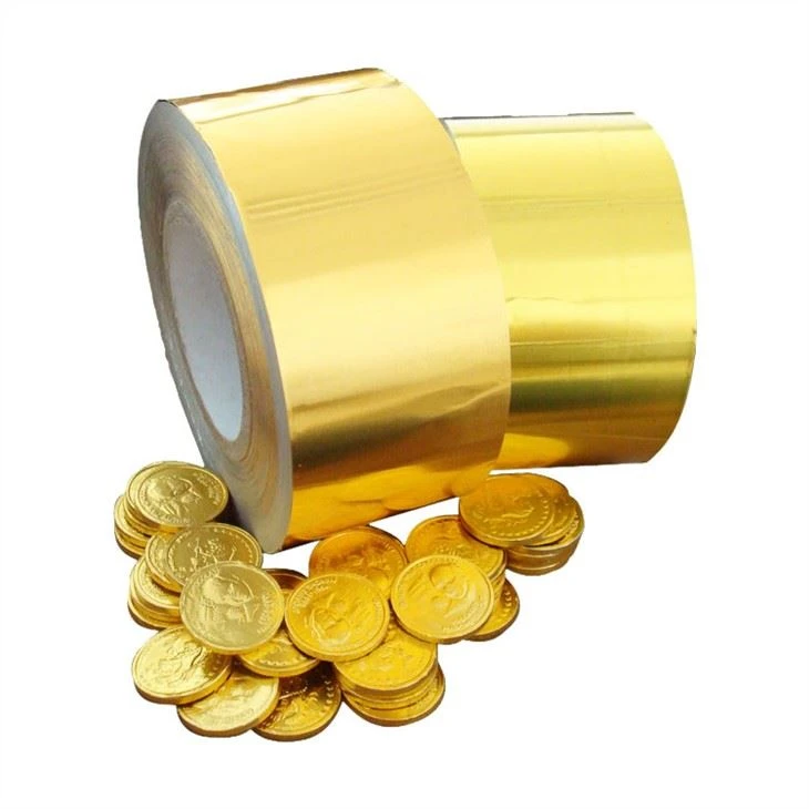 Aluminum foil for chocolate packaging